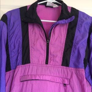Vintage pink & purple Nike half zip windbreaker